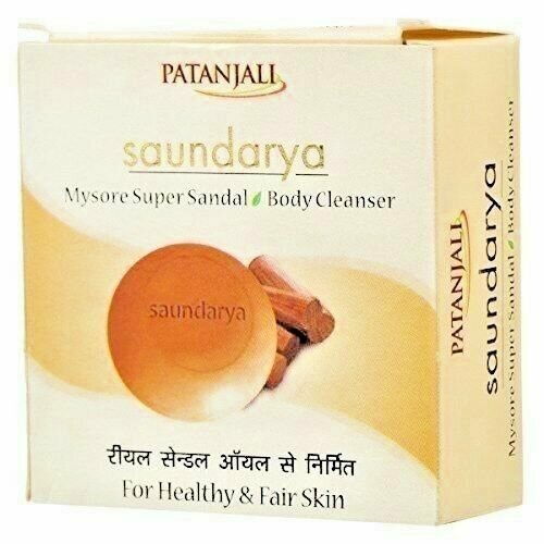 Saundarya Mysore Super Sandal Body Cleanser Patanjali (Мыло с сандалом Патанджали) 75 гр