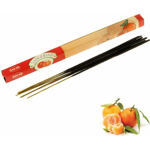 Hem Incense Sticks TANGERINE (Благовония мандарин, Хем), уп. 8 палочек.
