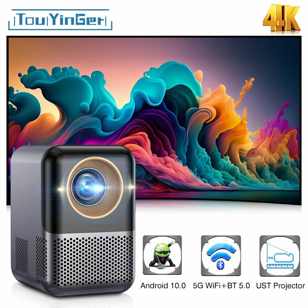 TouYinger ET31 Pro Max Портативный Проектор 4K Wi-Fi Android 10