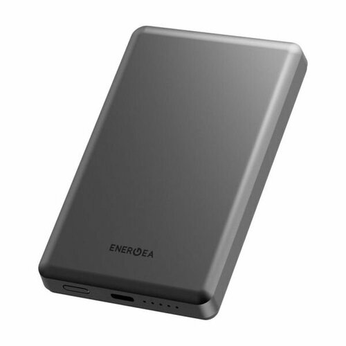 Ультратонкий внешний аккумулятор EnergEA Alupac Air 10K, 10000MAH MAGSAFE - черный (Gunmetal Black) energea автодержатель беспроводное зу magdrive 15w air dash gunmetal black