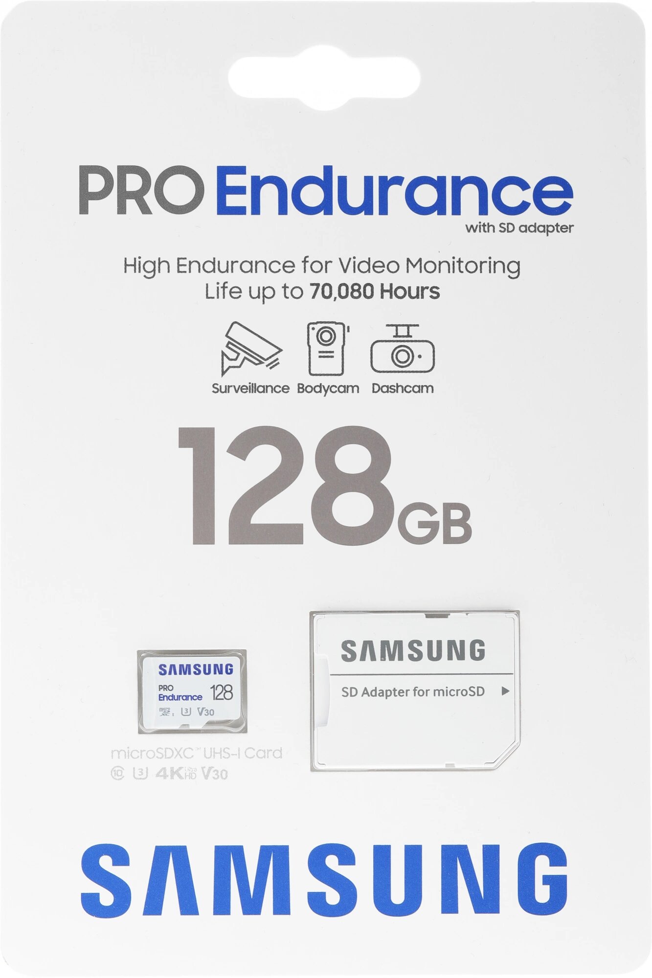 Карта памяти MicroSDXC 128GB Samsung PRO Endurance (для видеорегистратора) Class 10, UHS-I, W 30 МБ/с, R 100 МБ/с, адаптер на SD - фото №15