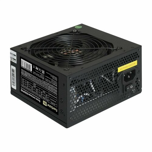 EXEGATE Блок питания EX221639RUS-PC Блок питания 600W 600NPXE ATX, PPFC, PC, 12cm fan, 24pin, 4+4 pin, PCIe, 4xSATA, 3xIDE, black, кабель 220V в кабель удлинительный питания 8 pin для мат платы 0 18 метра