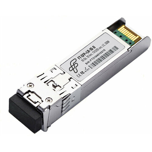 трансивер fibertrade модуль sfp28 25гбит с 850нм mmf 100м прошивка huawei аналог 02313urp sfp 25g sr FiberTrade модуль SFP+ , 10Гб/с, 1310нм, SMF, 10км, прошивка Huawei (аналог 02313URK, OSX010000)