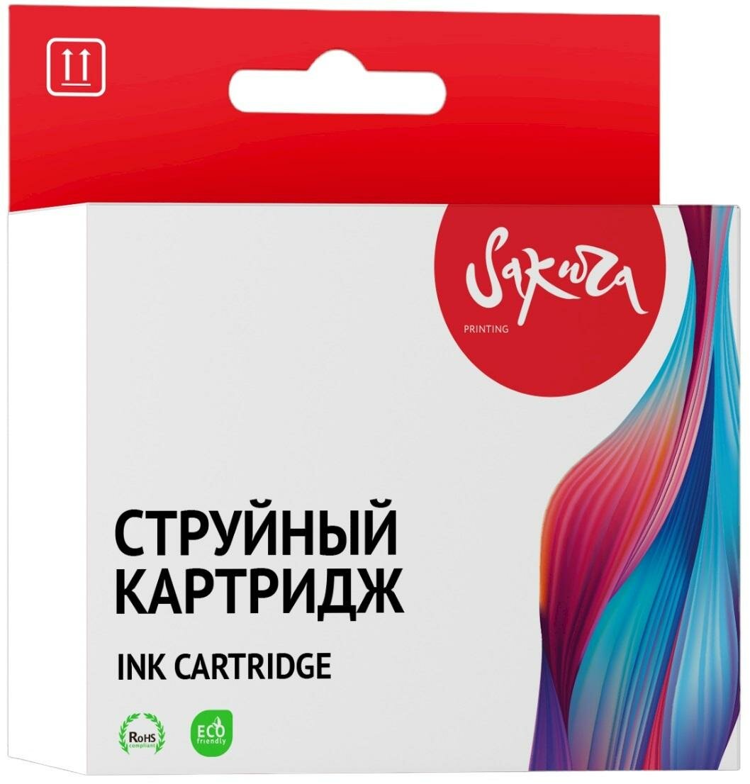 Картридж струйный Sakura №123 F6V17AE чер. для HP DJ 2130/2620/3630