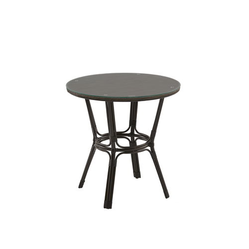 Стол обеденный садовый Vinotti, DS-04-01 черный, коричневый