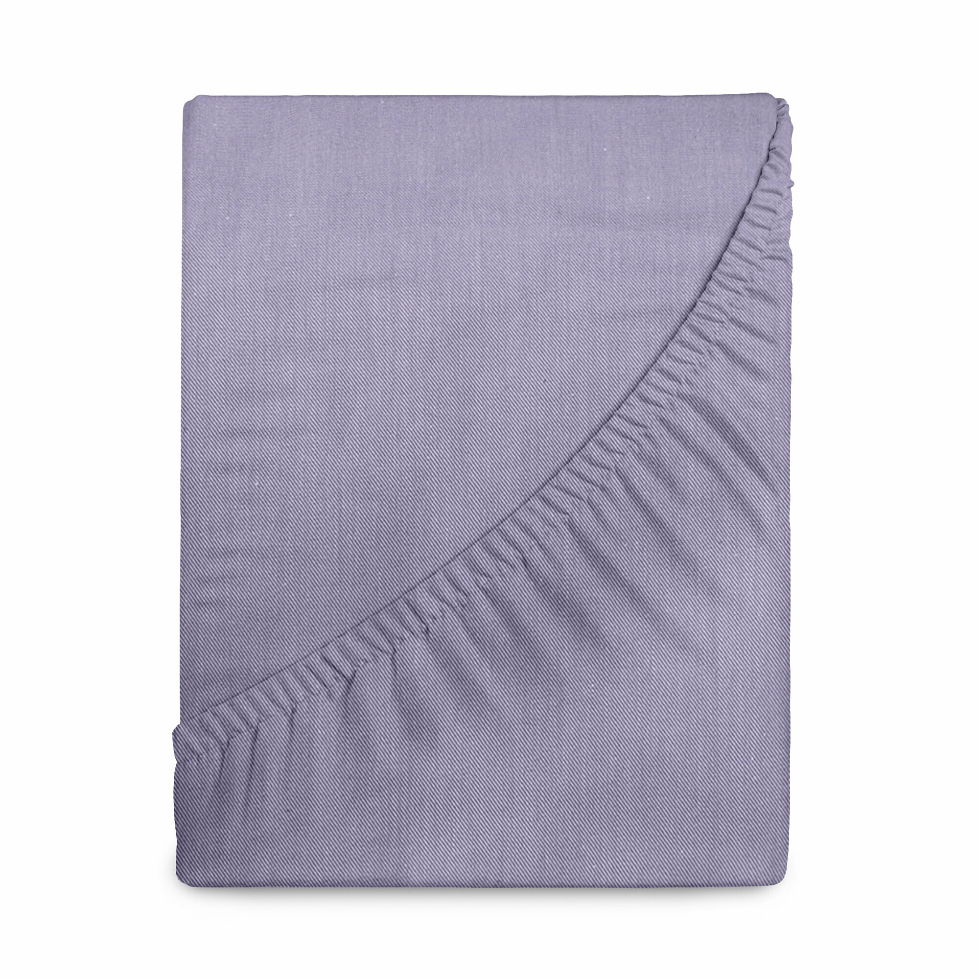 фото Простыня на резинке Verossa, 160х200 см, борт 30 см, Iris, сатин меланж, 130 г/м2, 100% хлопок