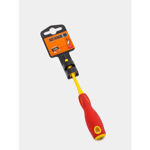 Шлицевая отвертка NEO Tools, 2.5x75 мм, 1000 В, CrMo neo tools 84 086 черно оранжевый