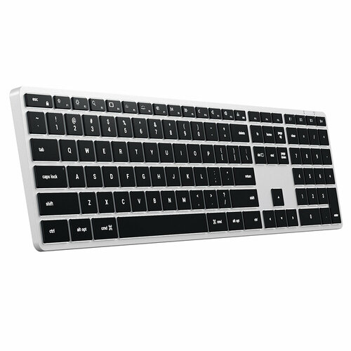 Клавиатура Satechi Slim X3 Bluetooth Backlit Keyboard, Bluetooth, silver