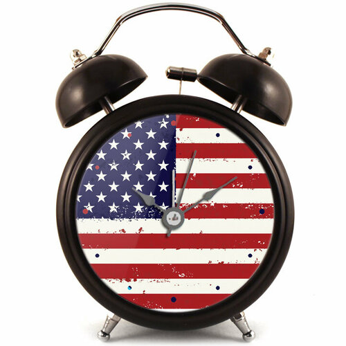 Оригинальный Будильник американский флаг 1000₽