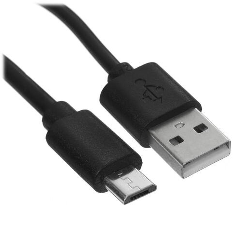 Кабель круглый FinePower micro USB - USB 2.0 Type-A черный 1 м