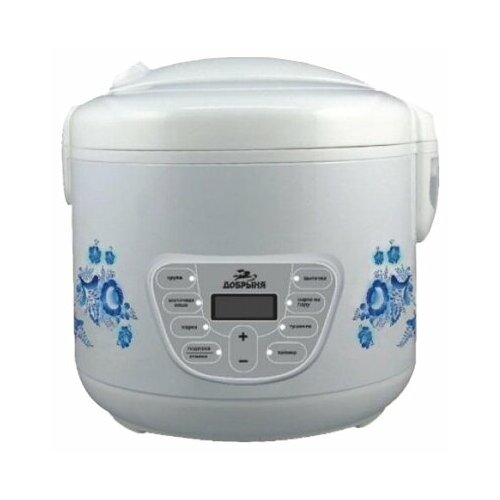 Мультиварка 40Л 800ВТ 6ПРОГР гжель БЕЛ добрыня 571700₽