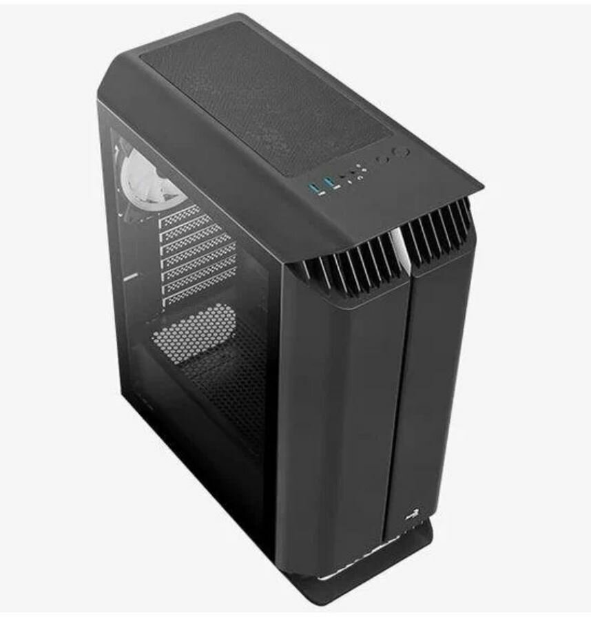 Корпус ATX AEROCOOL Gladiator Duo-G-BK-v1, Midi-Tower, без БП, черный [accm-pb27033.11] - фото №15