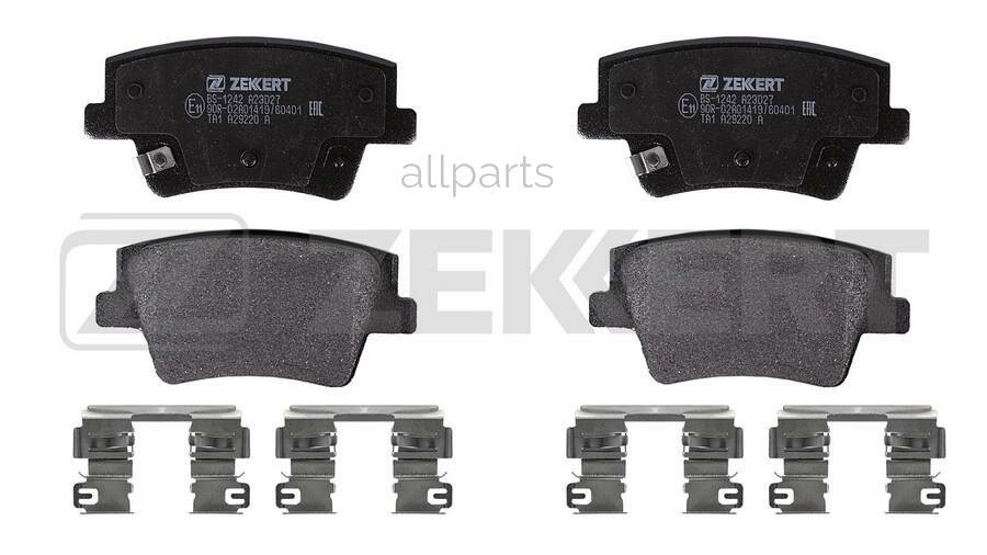 ZEKKERT BS-1242 Колодки торм. диск. задн. Hyundai Santa Fe IV 18-