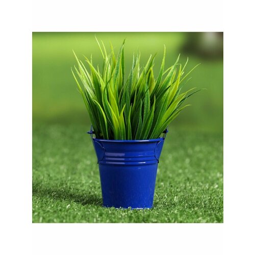 Кашпо Ведерко синее 6х6х6см 491₽