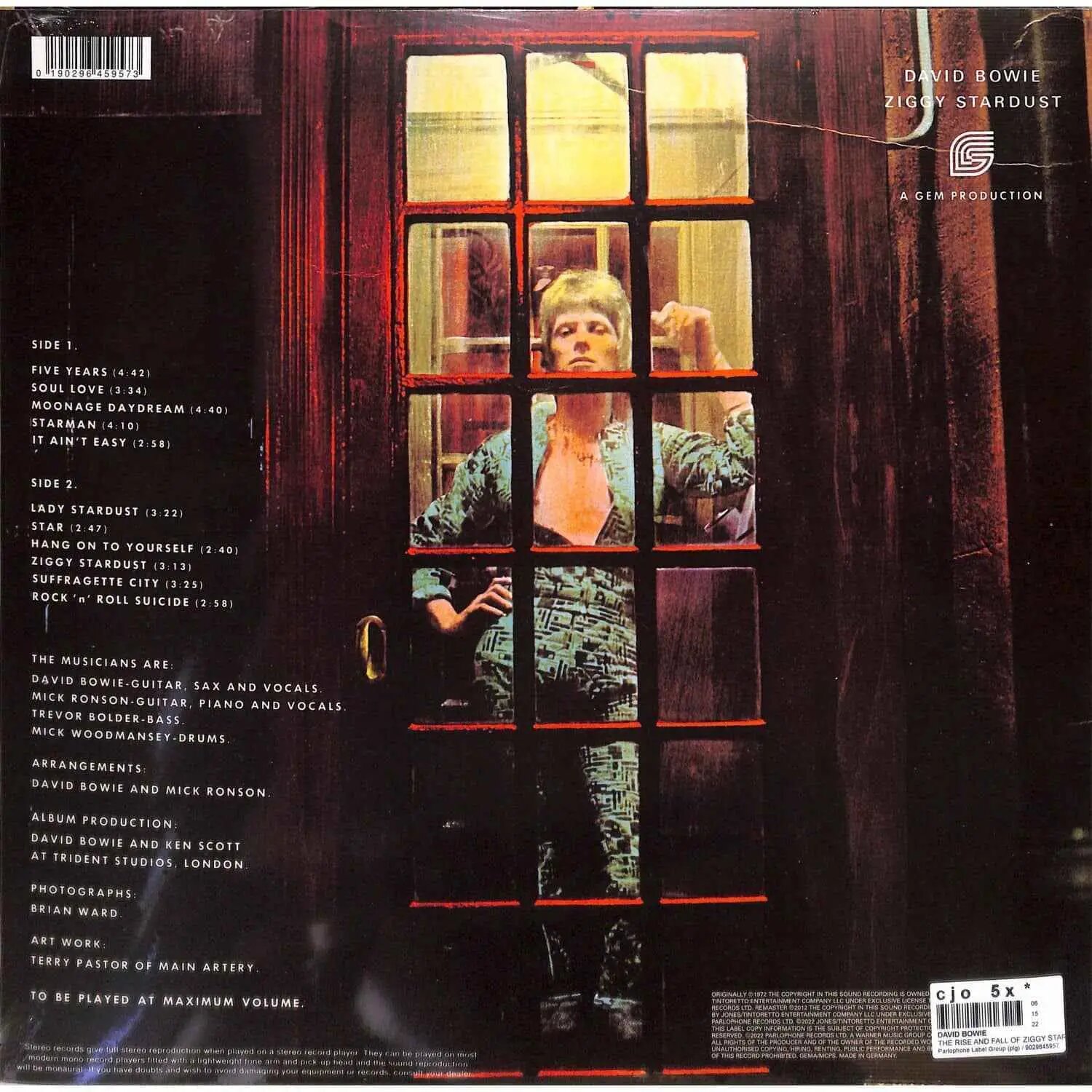 Виниловая Пластинка Bowie, David The Rise And Fall Of Ziggy Stardust And The Spiders From Mars (50Th Anniversary) (0190296459573) Warner Music - фото №14