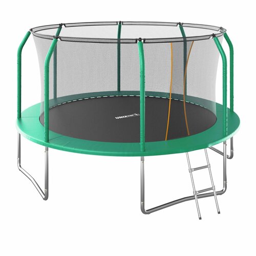 Батут UNIX Line SUPREME BASIC 12 ft (green) + эспандер в подарок зеленый