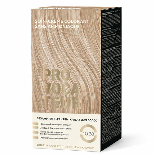 Крем-краска COULEUR для волос PROVOCATEUR 10/38 кремовый шелк 40+80+15 мл