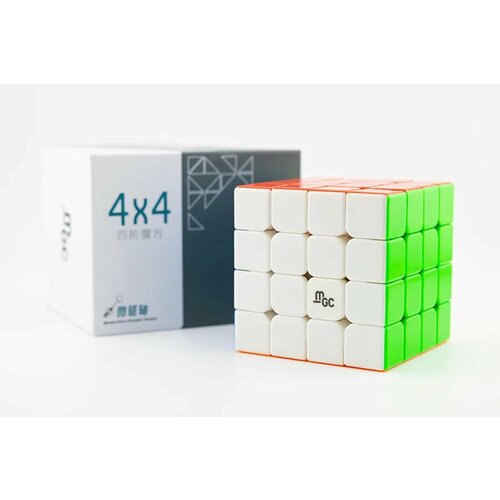 Магнитный кубик Рубика 4х4 YJ MGC Magnetic Speed-Micro Actuator, color головоломка мегаминкс yj mgc magnetic магнитный
