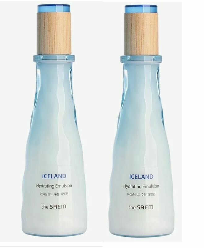 THE SAEM Эмульсия для лица увлажняющая минеральная Iceland Hydrating Emulsion, 140 мл - 2 штуки