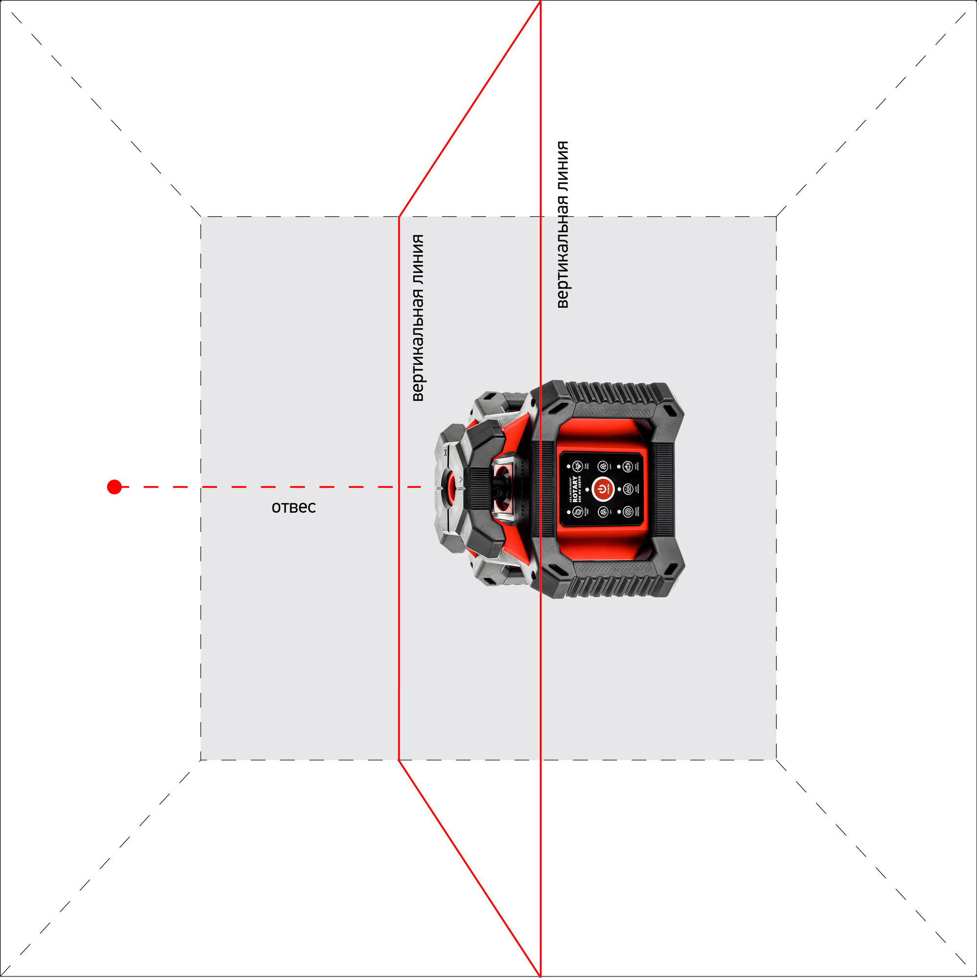 Ротационный нивелир ADA ROTARY 500 HV SERVO - фото №5