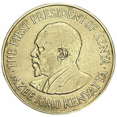 кения 10 центов 1970 г Кения 10 центов 1971 г.