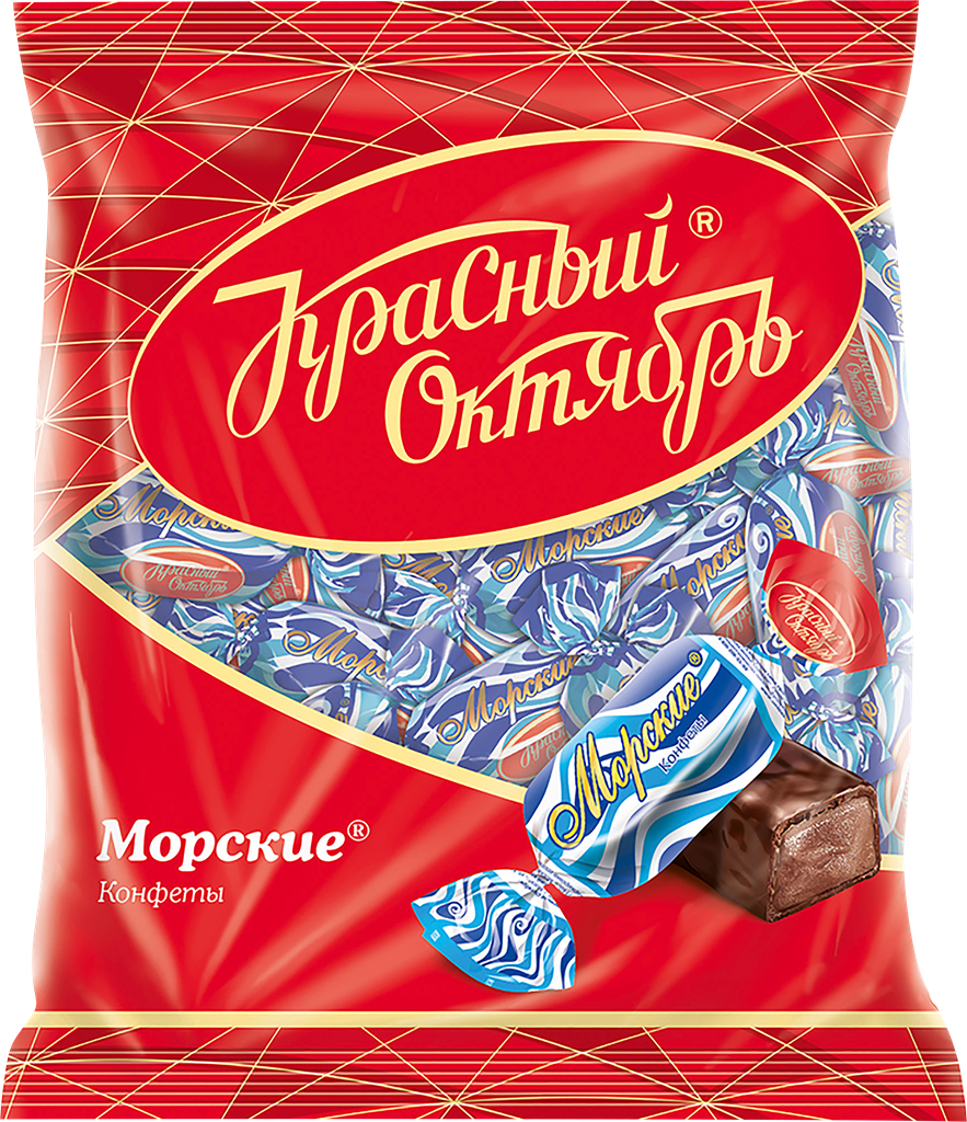 Конфеты красный октябрь Морские, 250г