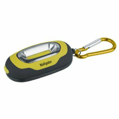 Фонарь-брелок navigator cob led 1вт ip33 3 реж желтый 666₽
