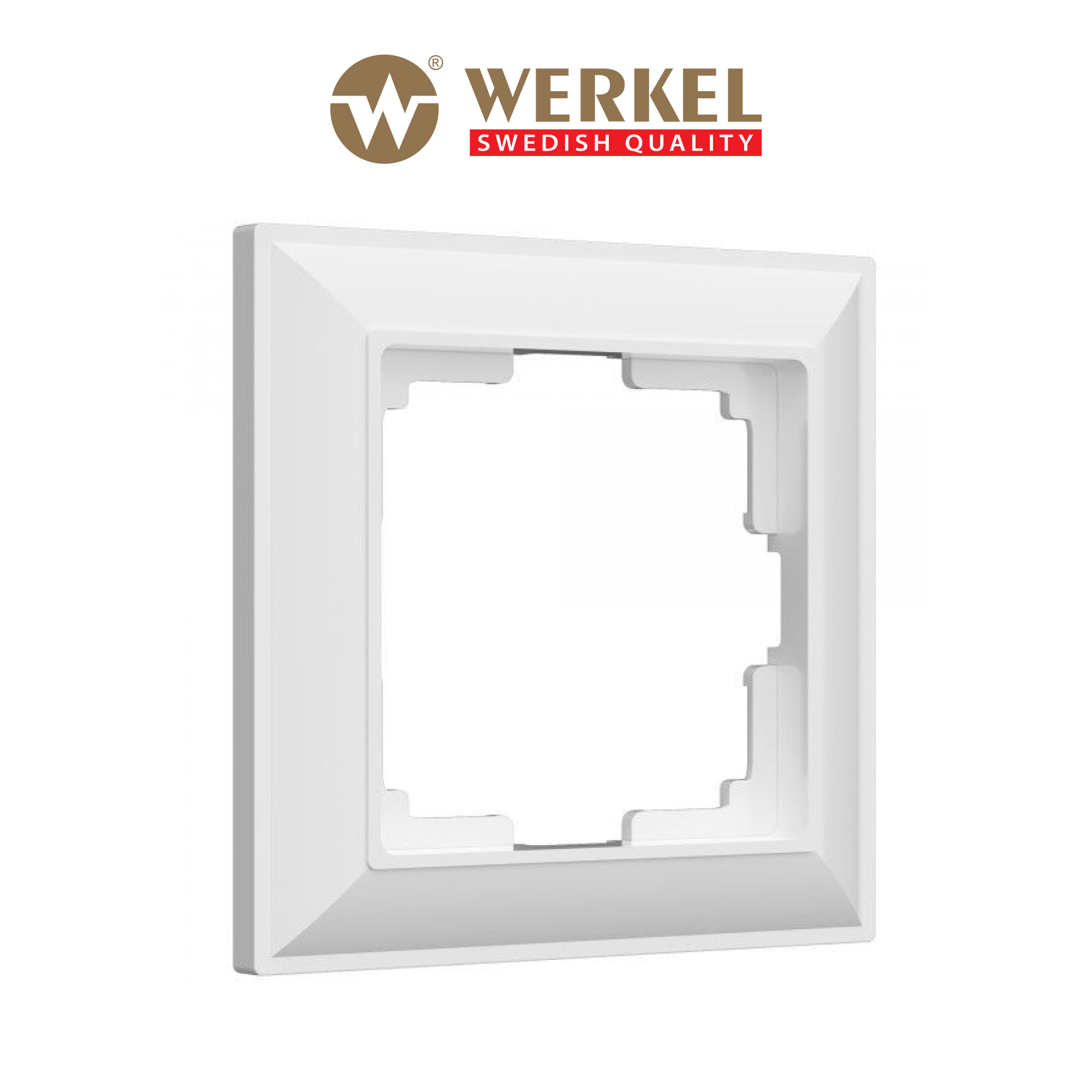 Рамка на 1 пост Werkel Fiore W0012201, поликарбонат, цвет белый