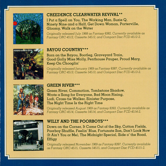 Creedence Clearwater Revival - Chronicle: The 20 Greatest Hits/ CD [Jewel Case/8-panel Fold-out Booklet](Compilation, Reissue 2006)