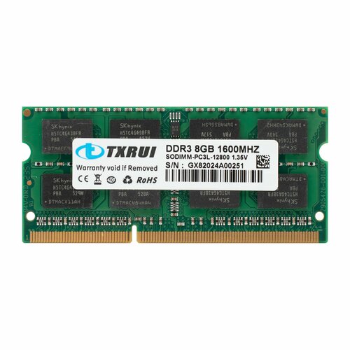 TXRUI Оперативная память DDR3 8 GB SO-DIMM 1600 MHz 100000₽