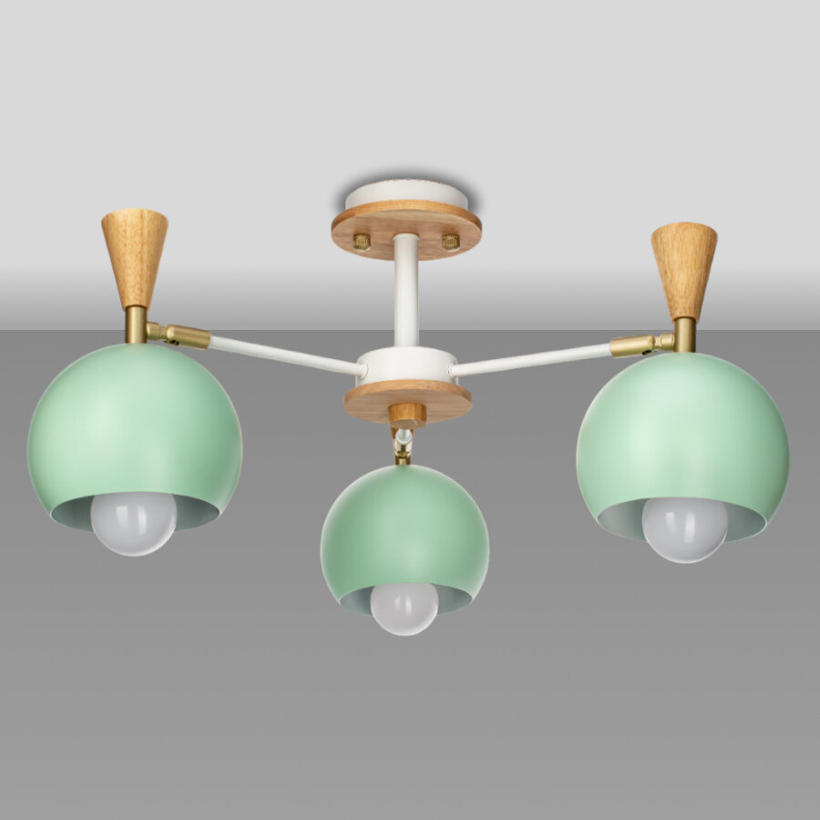 Люстра потолочная Morila, 3 лампы, цвет зеленый Lamplandia - фото №18