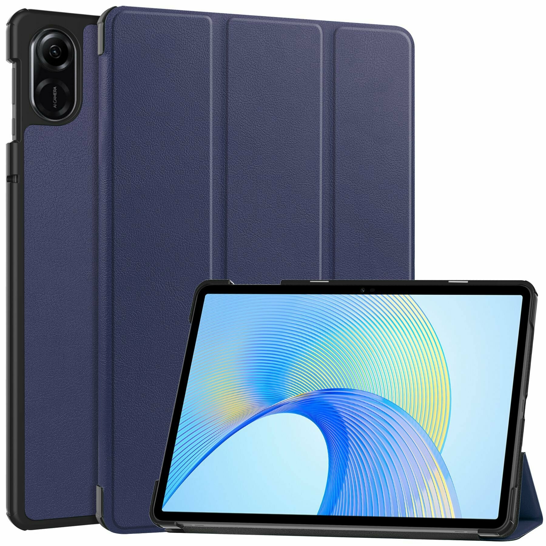 Чехол для планшета HONOR Pad X9 (11.5 дюйма), с магнитом, прочный пластик (темно-синий)