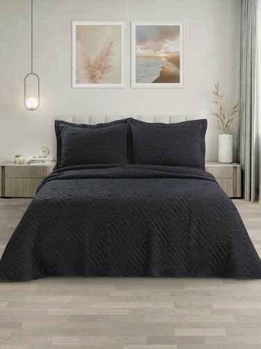 Изображение товара Покрывало на кровать, диван Евро 240х260 с наволочками 50х70, полиэстер