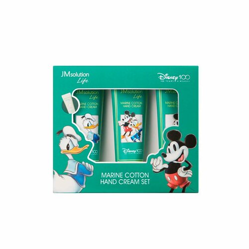 Набор кремов для рук с протеинами морского шелка JMSolution Set Hand Cream Disney Life Marine Cotton 3 шт 1570₽
