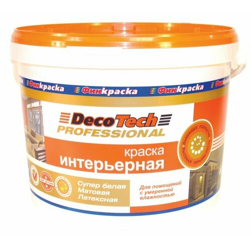 Краска вэ DecoTech интерьерная 13_5кг 1249₽