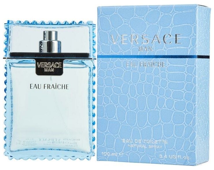 Туалетная вода Versace " Versace Eau Fraiche Man " — для мужчин, 100 мл — фото 1