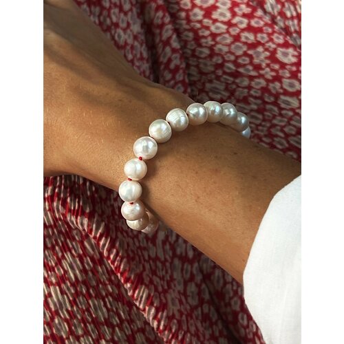 Браслет LU Jewel жемчуг пресноводный культивированный размер 16 см размер one size белый красный 5790₽