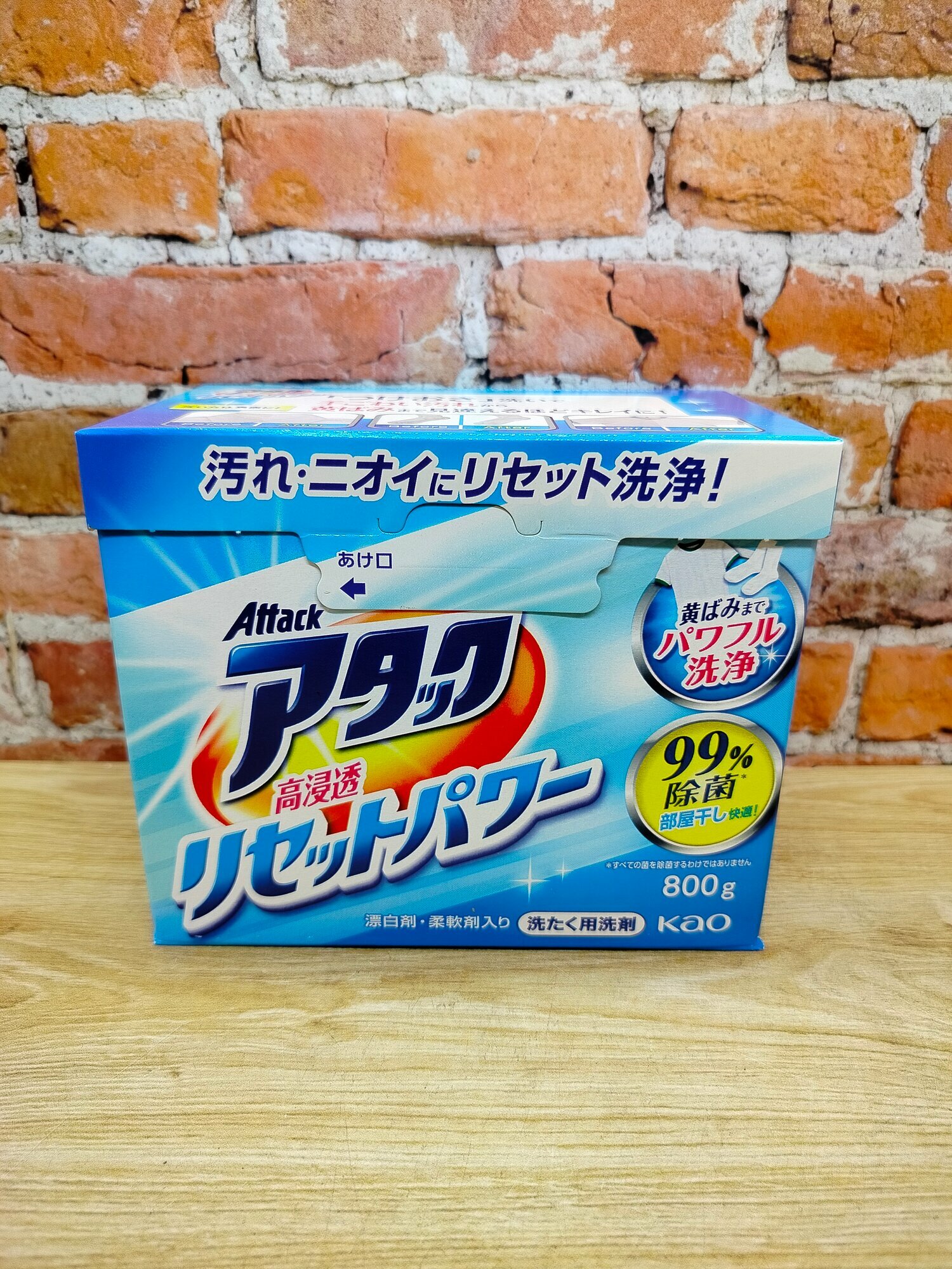 Kao Attack Power Стиральный порошок с антибактериальным эффектом с цветочным ароматом 800 гр