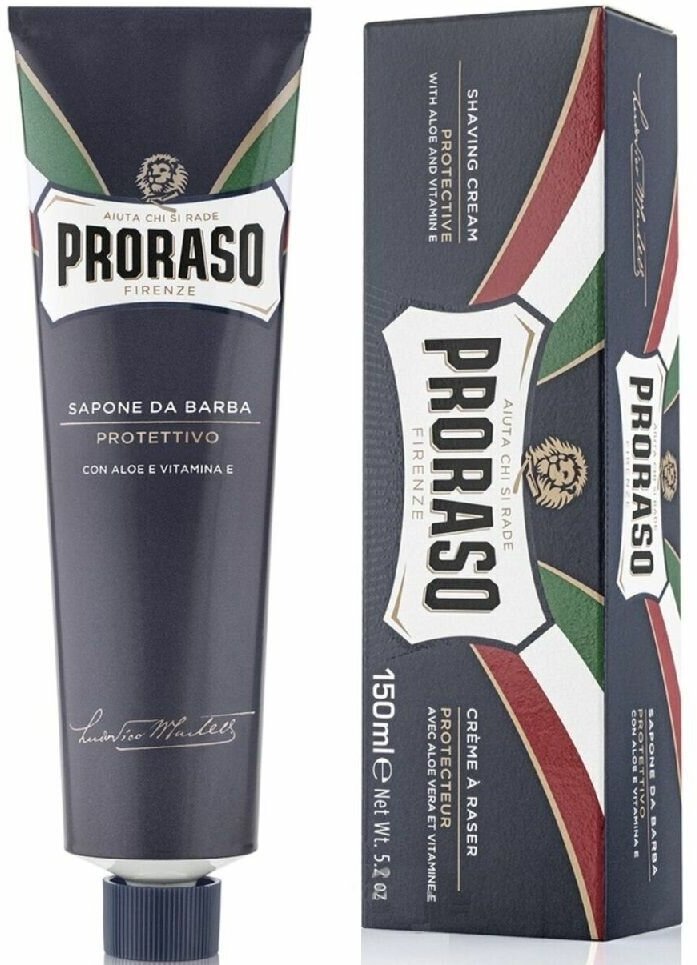 Крем для Бритья защитный с алое и витамином Е Proraso 150 мл