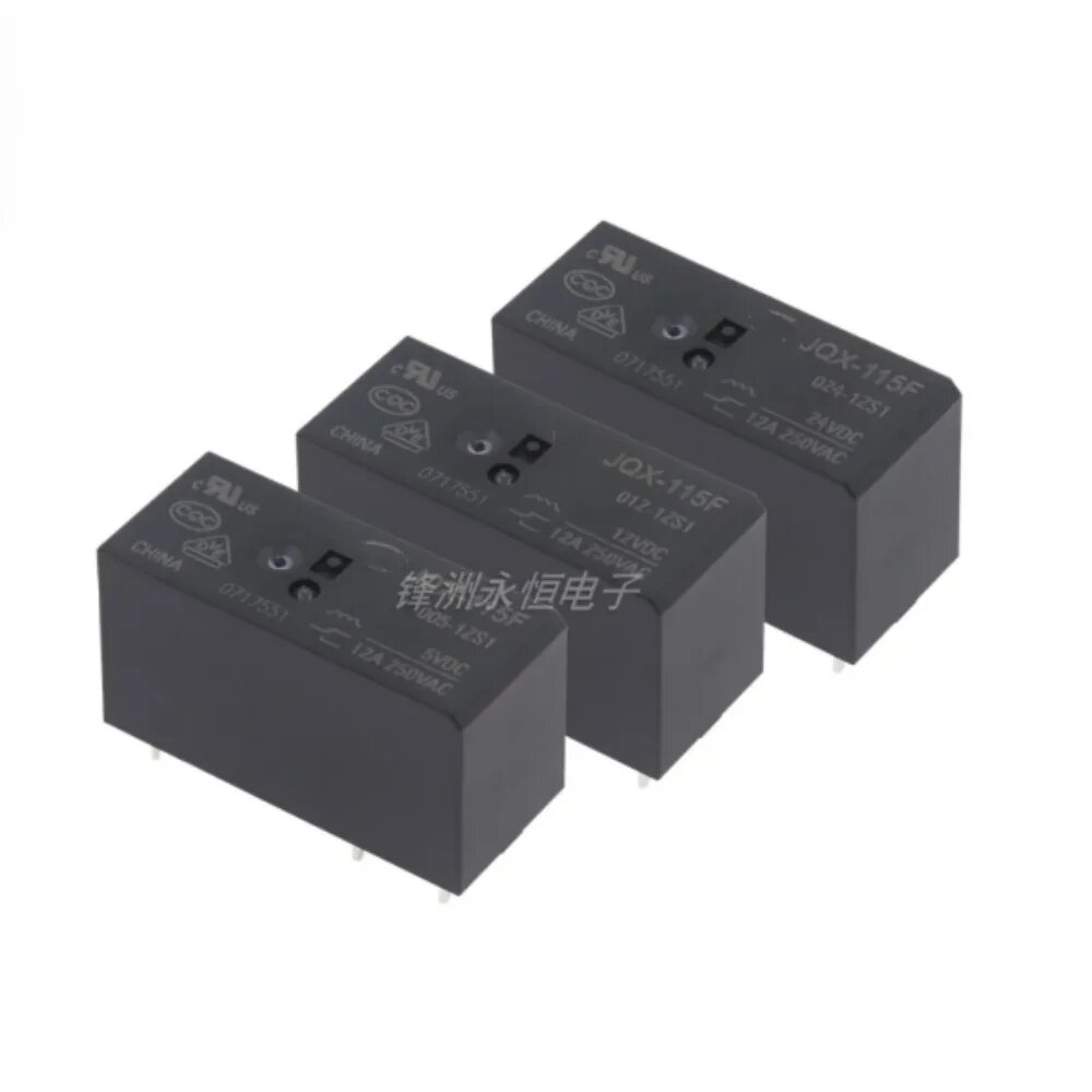 Реле HF115/JQX-115F-005/012/024-1HS1/1ZS1/1ZS3/1HS3/2HS4/2ZS4 8A12A16A 4/5/6/8PIN, 2 шт, 115F-I-024-1HS3 6PIN