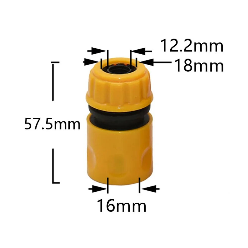 Быстрый разъем для шланга WZCWJNLGM 1/2 3/4 дюйма Желтый