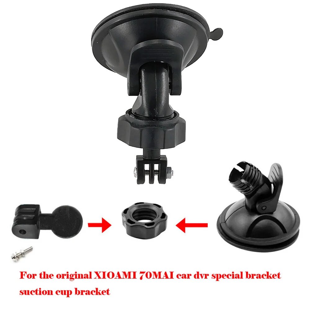 Изображение Для xiaomi 70mai 1S/M300 автомобильный видеорегистратор, специальный портативный держатель на присоске, держатель для автомобильной камеры xiaomi 70mai, Wi-Fi, рекордер для вождения, Черный