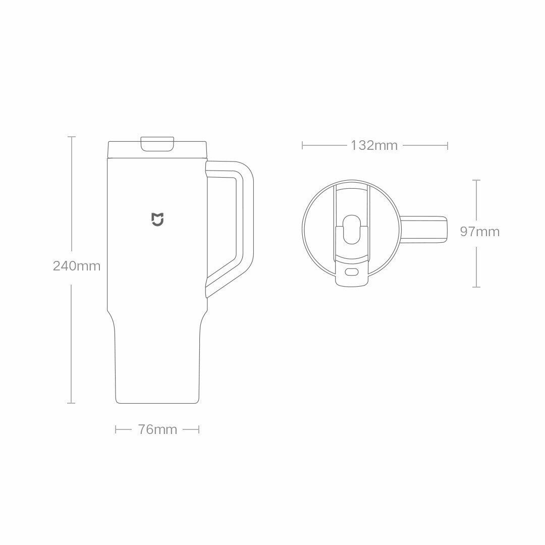 Измерение температуры напитков в колбе Xiaomi через 12 часов термометром