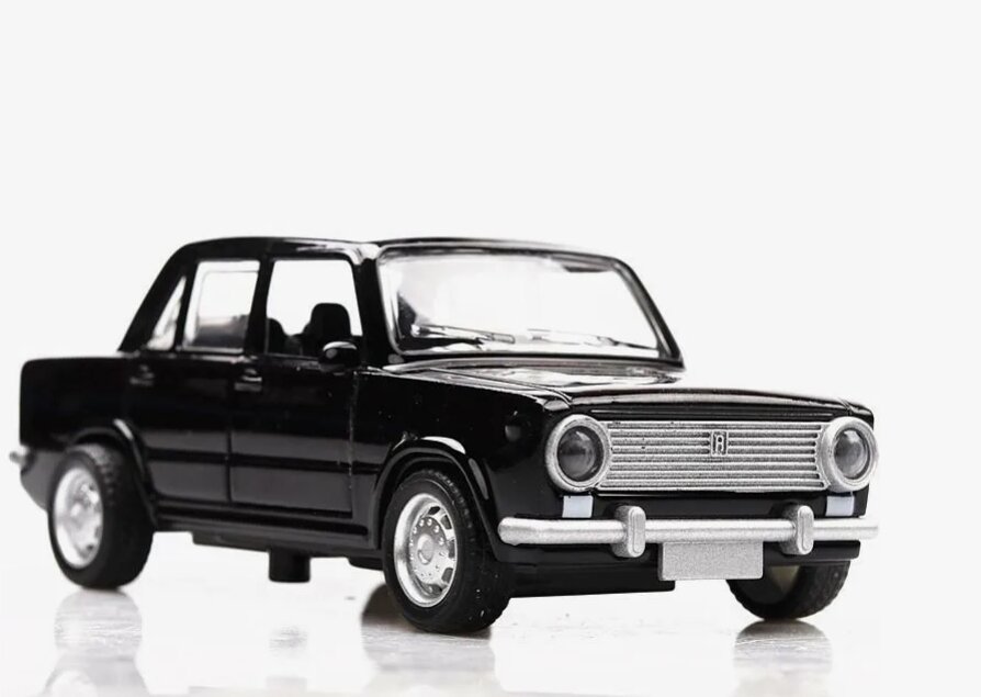 Машинка игрушка Жигули Лада Ваз 2101 металлчиеская масштаб 1:43 иннерционная — фото 1