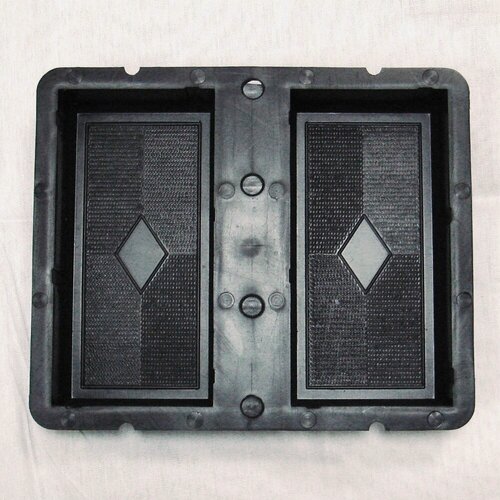 Изображение товара Форма двойная для брусчатки "Кирпич №7" от Камелот НН, пластик, 200х100х45 см, 10 форм