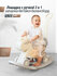 Лошадка качалка беговел с ручкой UNIX Kids Grey, для дома и для у...