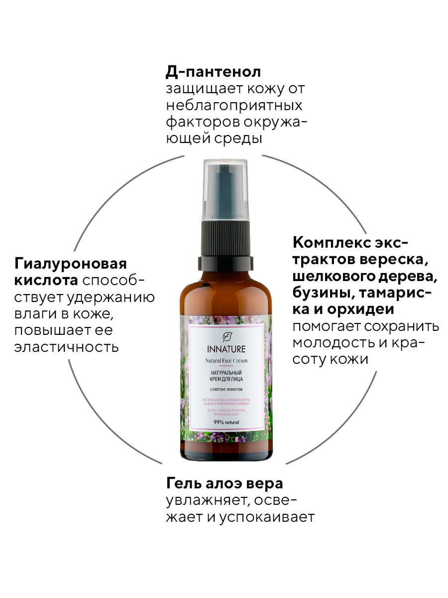 Крем для лица INNATURE с лифтинг-эффектом, 50 мл — фото 1