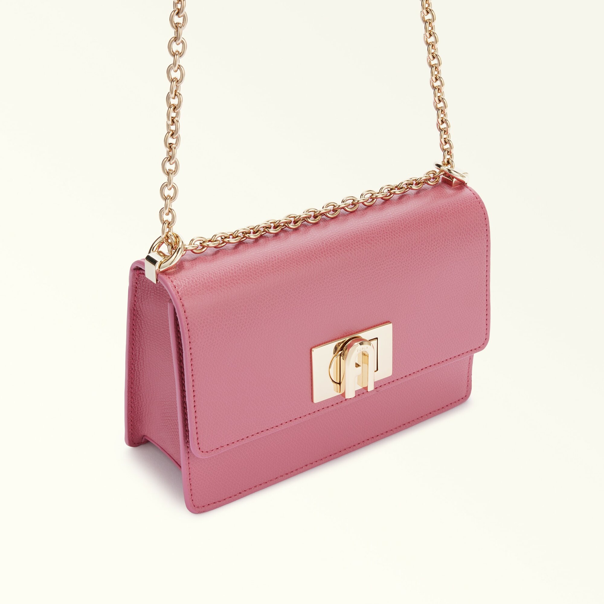 Сумка кросс-боди FURLA 1927 MINI CROSSBODY 20, фактура зернистая, розовый — фото 1