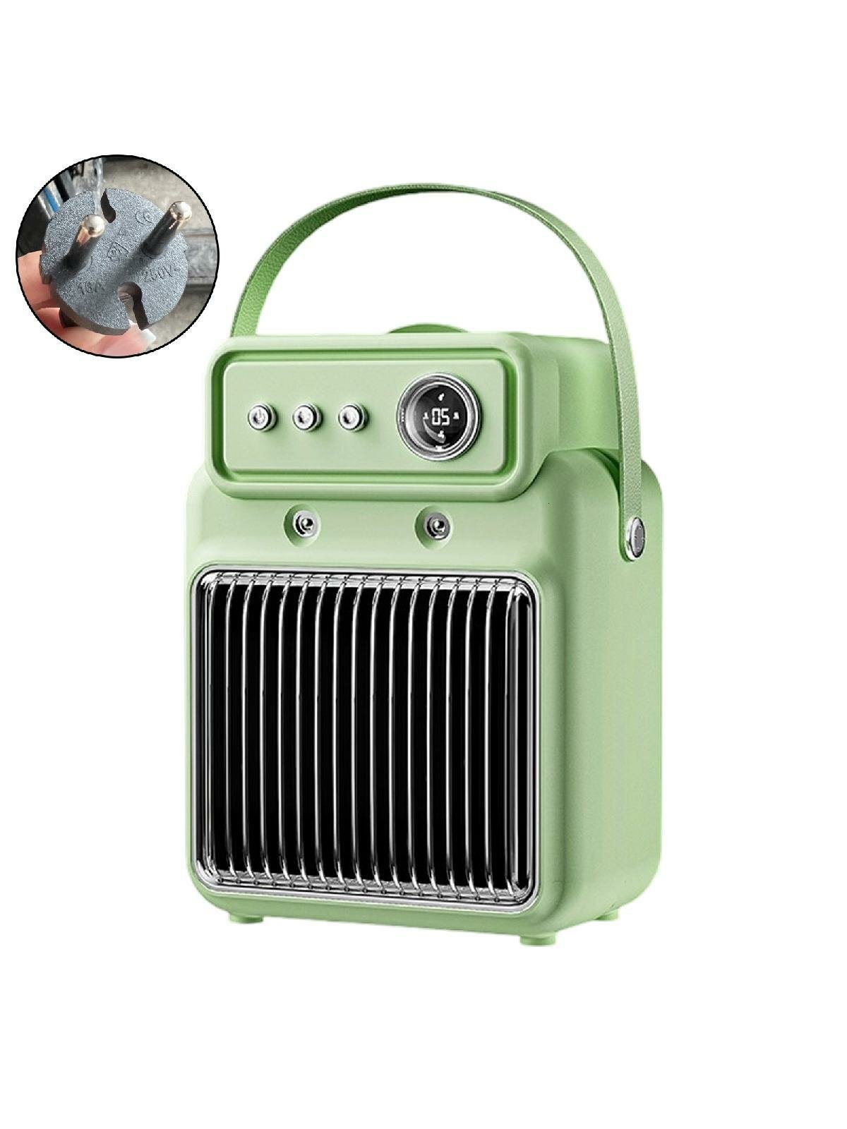 Распылительный нагреватель керамический электронагреватель PTC мощностью 1200 Вт Европейский стандарт 220 В-зеленый