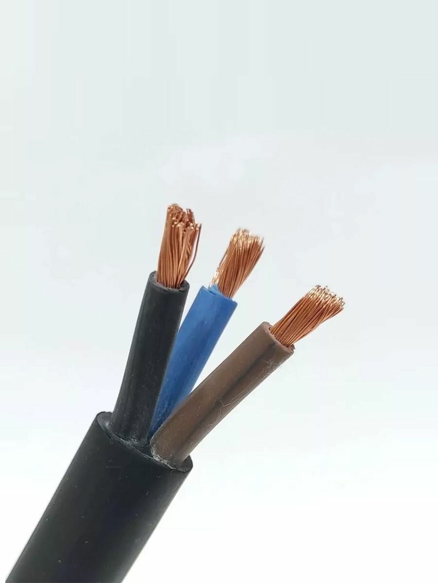 Кабель электрический КГтп-ХЛ 3х2.5 (50м) ГОСТ многожильный не горючий